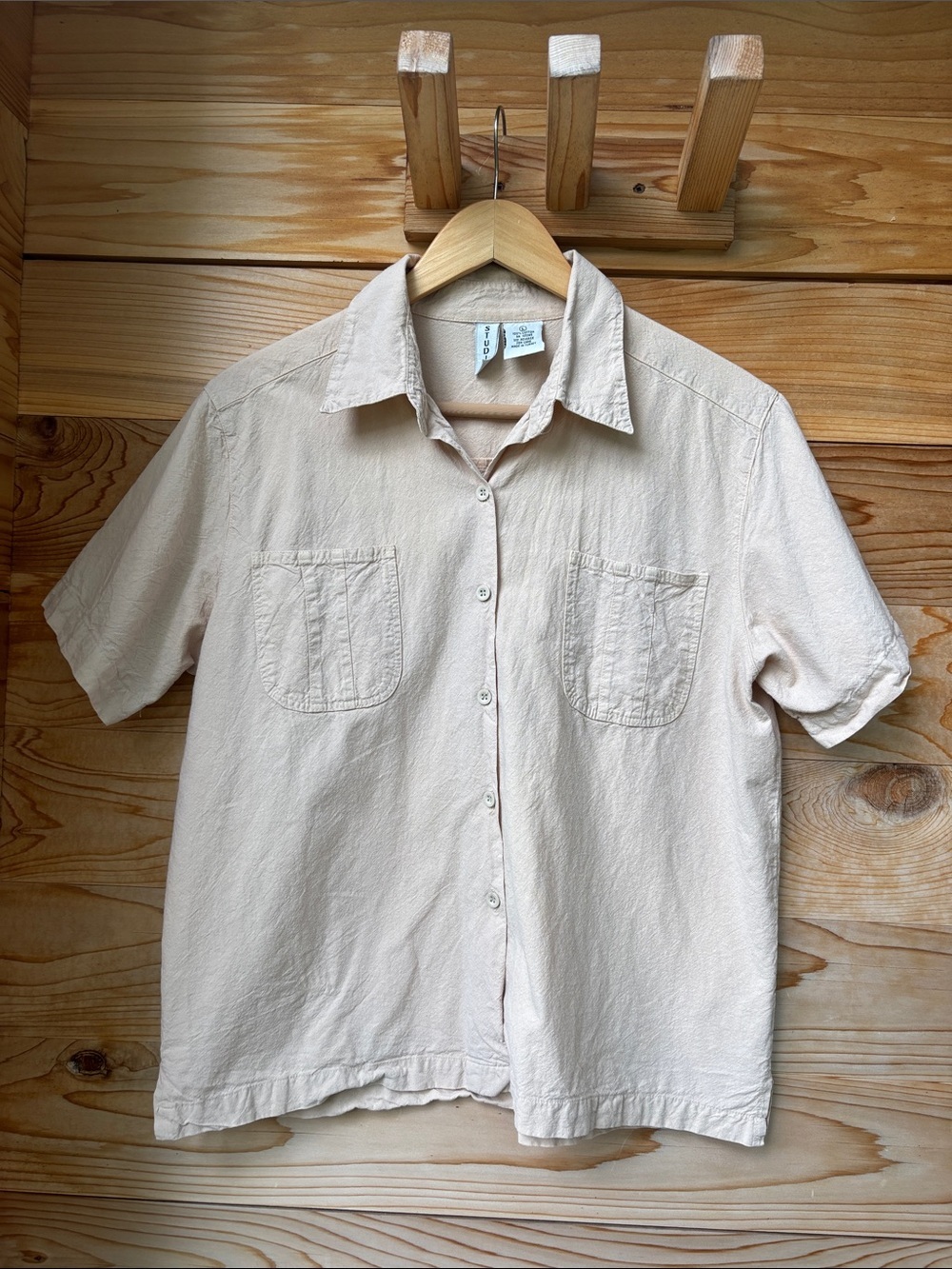 Vintage 100% Cotton Button Front Shirt